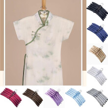 (Dark Blue)Large Satin Padded Hanger Silk Hangers Wardrobe Organization Hotel Room Supplies