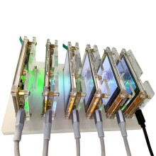 6X 1000KH/S NMMiner NerdMiner+6 Slots Base Upgraded Harshrate Bitcoin Crypto Solo Miner 2.8 Inch Display Home BTC