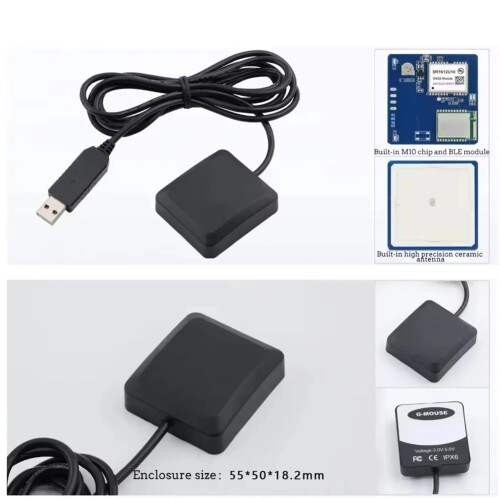 1pc SR3636LY GPS Module, Car Boat Navigation Receiver, USB External  Dual-Use Module USB  GPS Receiver 2