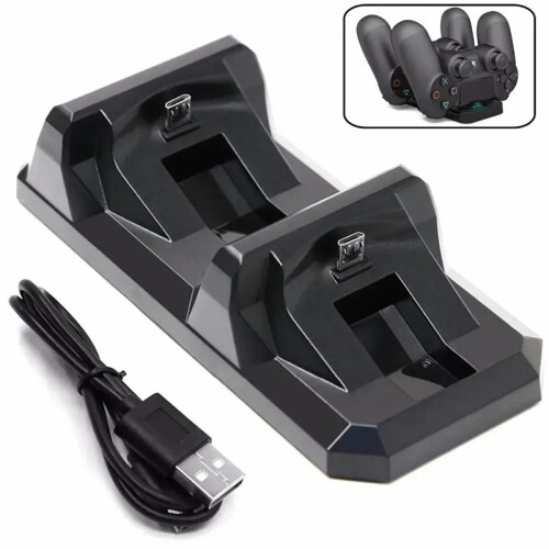 USB Dual Charge Dock for PS4 Controller Gaming Charging Stand for   4 Wireless Gamepad Controle Charger 2