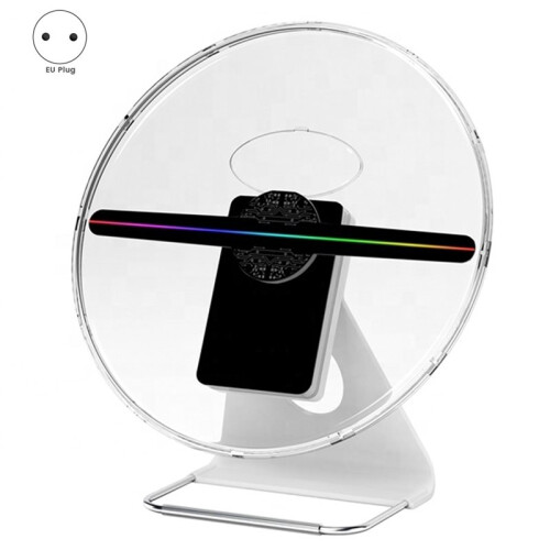 3D LED Hologram Fan Projector 30cm Advertising Display with Protective Cover, WiFi APP Control, Programmable EU Plug 2