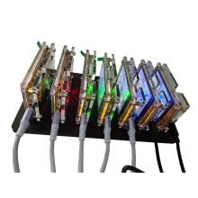 7000KH/S NerdMinerNMMiner+7 Slots Base Upgraded Harshrate 2.8 Inch Display Bitcoin Crypto Solo Miner Home BTC