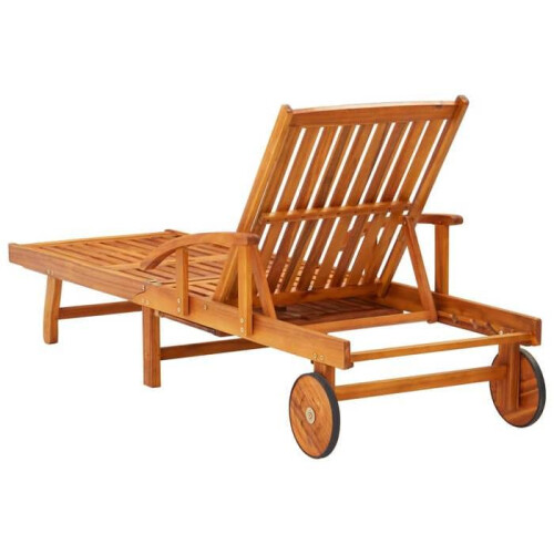 Transat - Set de 2 - Madera de acacia - Resistente a la intemperie - Con cojines cómodos 2