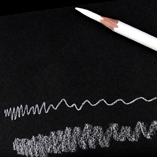 3pcs Charcoal Pencil Set - White, Standard Size 2