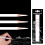 3pcs Charcoal Pencil Set - White, Standard Size 9