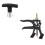 360 Rotary Handle Dent Puller Small Leveling Bar Lifter Nylon Car Body Fine Repair Tool 1