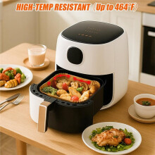 Airfryer Magneten Siliconen Gesp voor Bakpapier, Hoge Temperatuurbestendige Airfryer Accessoires, Sluitpapier