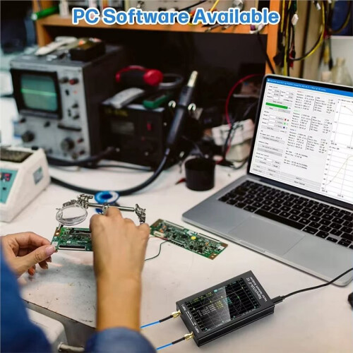 -F V2 Vector Network Analyzer 50KHz-3GHz Antenna Analyzer  VHF UHF VNA 4.3" 5000mAh Measuring S Parameters 2