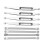 LOS04022 1/8 Upper/Lower Suspension Links Silver 2