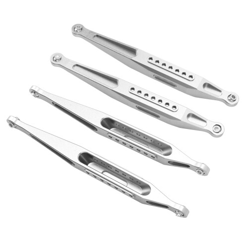 LOS04022 1/8 Upper/Lower Suspension Links Silver 2