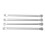 LOS04022 1/8 Upper/Lower Suspension Links Silver 11