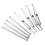 LOS04022 1/8 Upper/Lower Suspension Links Silver 12