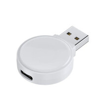 Magnetisches Kabelloses Uhrenladegerät für Watch 8 7 6 5 4 3 SE Ultra Dock Adapter Tragbare PD USB-Schnellladestation Weiß