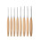 8Pcs Wood Crochet Hooks 3.0mm-6.5mm, Ergonomic Handle Crochet Hooks Set 1