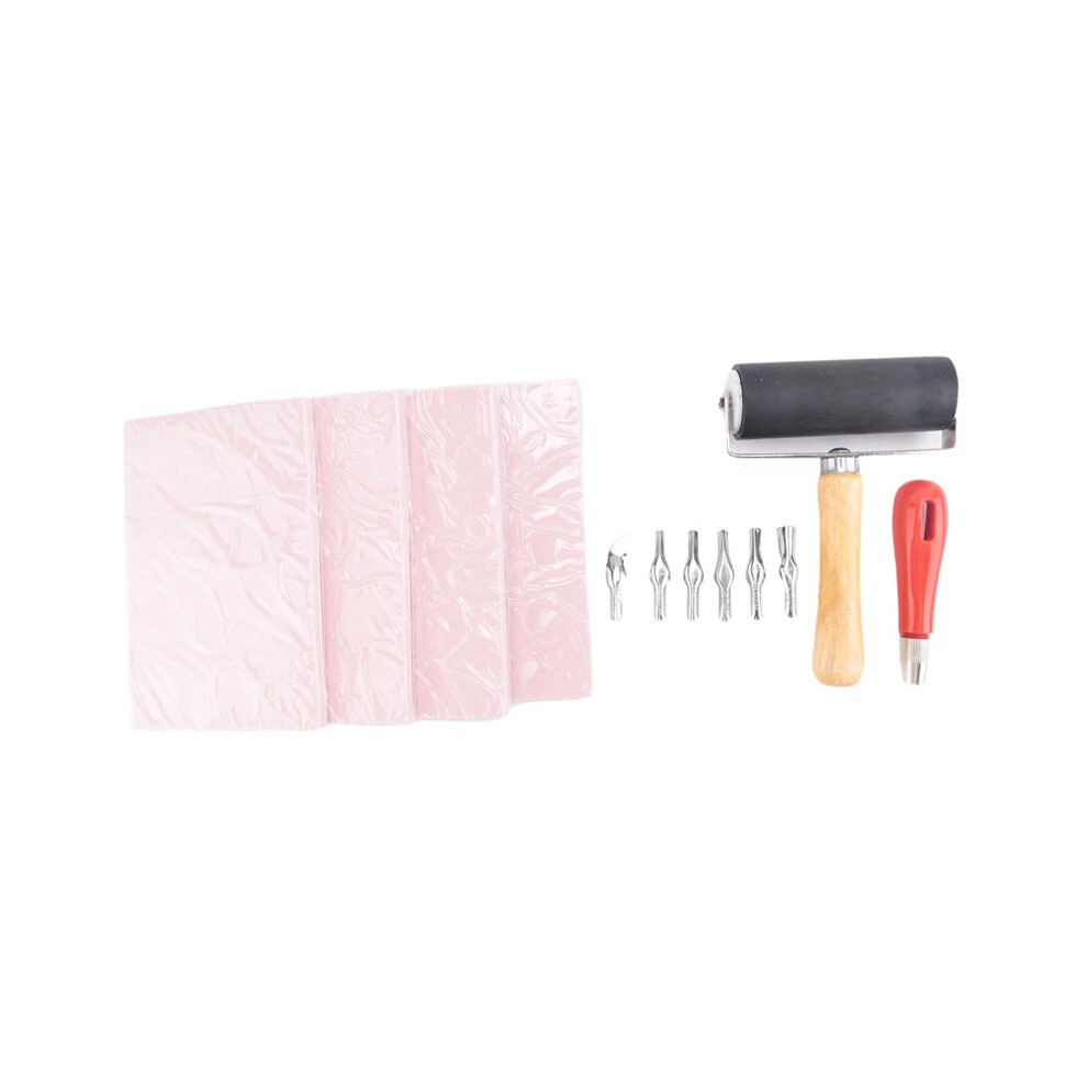4 Pack Rubber Block Stamp Carving Blocks With Cutter Tools And Rubber Brayer Roller For Printmaking And More Crafts 6132158570587