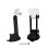 Car Suction Cup Holder for Dashboard - Black, Adjustable & Foldable for Starlink 4