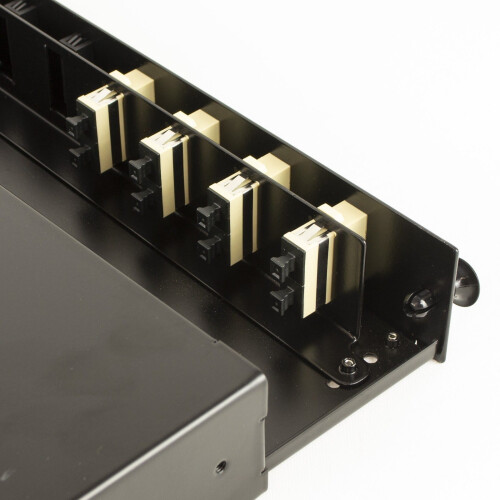 kenable Fibre Optic Patch Panel 12 port with 4 x SC Duplex MM Modules Adapters 8 Fibres 2
