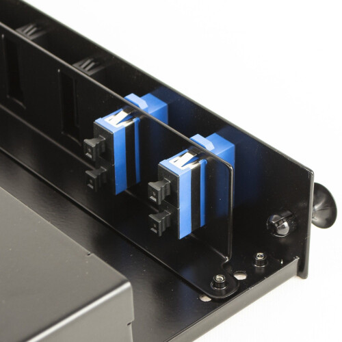 kenable Fibre Optic Patch Panel 12 port with 2 x SC Duplex SM Modules Adapters 4 Fibres 2