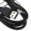 kenable USB 3.0 SuperSpeed Type A Plug to A Plug Cable Lead 0.5m Black 2