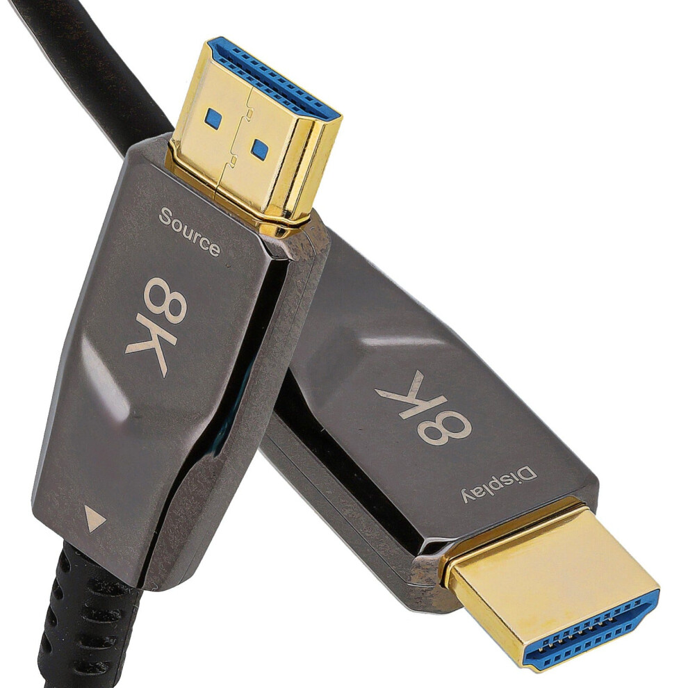 Kenable 8K Hdmi 2.1 Active Optical Cable Slim Aoc Hdr 48Gbps 8K 60Hz/4K 120Hz 50M