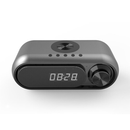 Portable Charger  Speaker with Clock,LED  Display,15W Wireless Charging,Multifunctional  Speaker