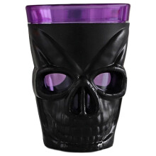 4 Pcs Wine Glass Lights Halloween Decorations Glowing Electronic Party Lamp Scary Skull Cup Light Indoor Outdoor Skull