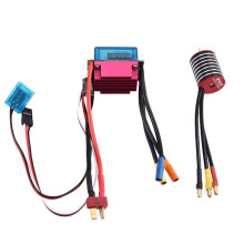 Motor Sin Escobillas 2430 para Coche RC de Carreras de Drifting Todoterreno Truck de 1/8, 1/10, 1/12 y 1/14 con ESC de 30 A y 7200 KV.