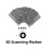 3D Scanning Markers 6.0mm Precision 3D Tracking Dot Reference Point Markers for 3D Scanners for Diffuse Reflection 8