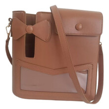 New Universal Crossbody Bag Purse for Cup Outdoor Portable Water Bottle Holder with Adjustable Shoulder Strap Brown