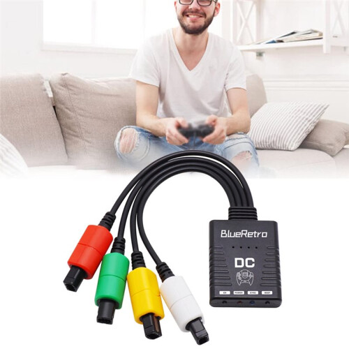 Blueretro Wireless Controllers Adapter for  Dreamcast  Console for PS5   Controller Game Controller