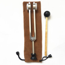 Aluminum Alloy Tuning Fork Set for Yoga Meditation and Sound Healing - Silver, OM136.1 HZ