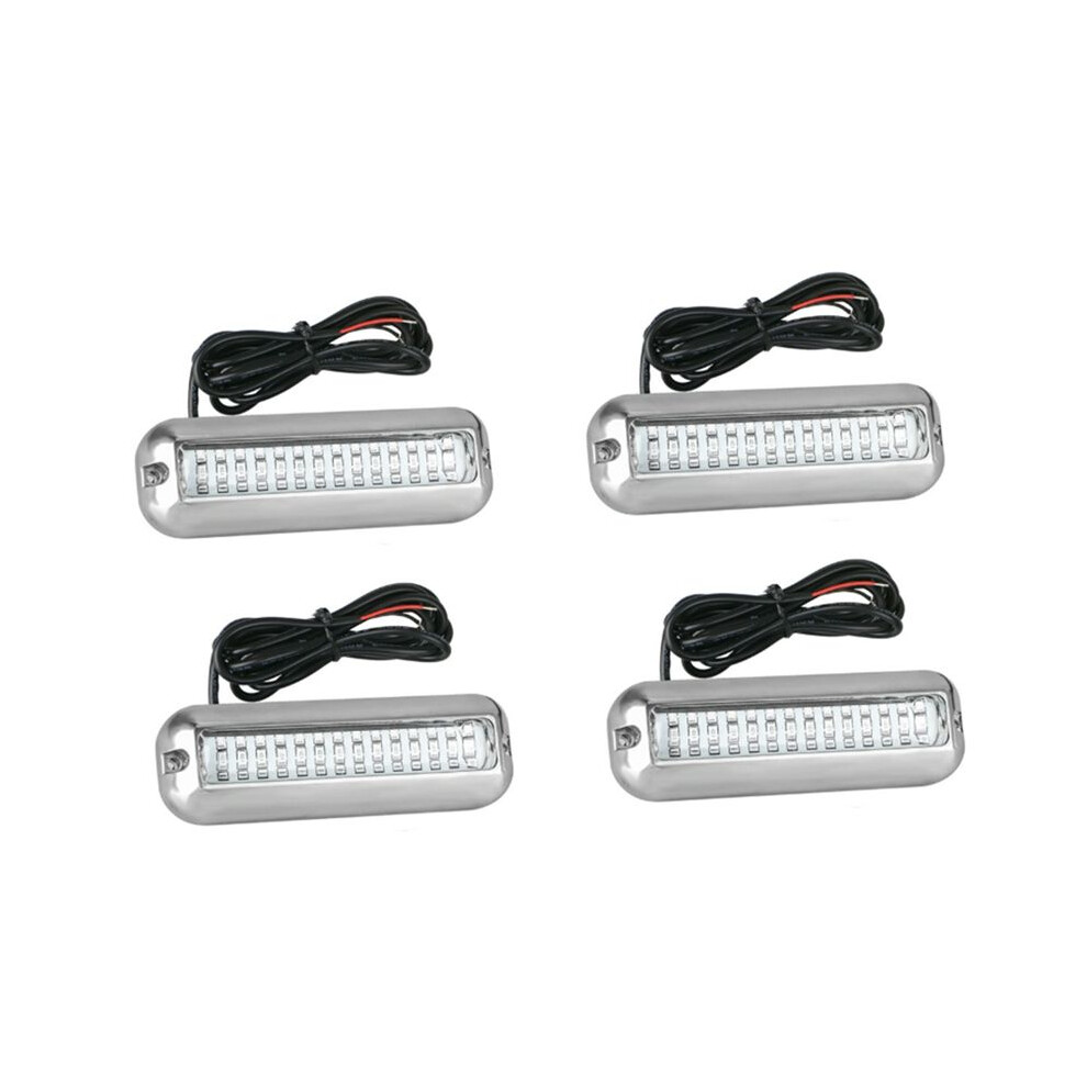 4Pcs 42Led Yacht Underwater Stainless Steel Marine Navigation Ip68 Waterproof Marine Boat Lamp Light 6032990649505