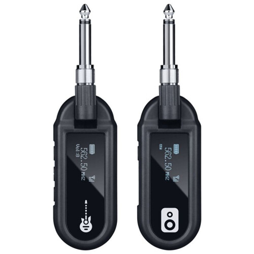 Guitar Wireless System Transmitter Receiver Rechargeable UHF Wireless Transmitter for Electric Guitar