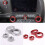 Car Central Console Silver AC Volume Knob Button  Cover Trim for  Corvette C7 2014-2019 7