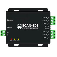 Can to Ethernet Protocol Converter Can2.0 Protocol Can Relay ECAN-E01 TCP/UDP 8-28V Converter Dual Channel