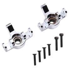 RC Car Upgrade Front Steering Cup + Bearing Kit for MJX 1/14 14301 14302 14303 14304 RC Car Accessories Silver