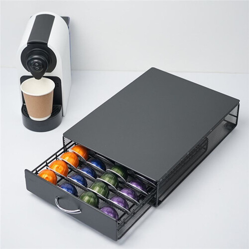 40 Coffee Pod Drawer, K Cup Holder,Coffee Capsule Storage Organizer,Black 1