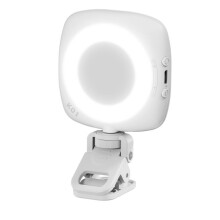 Clip su Selfie Fill Light  Ricaricabile 3 Modalità Luminosità Regolabile Tascabile Portatile LED per Fotografia con Telefono