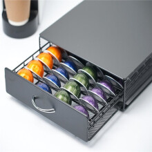 40 Coffee Pod Drawer, K Cup Holder,Coffee Capsule Storage Organizer,Black