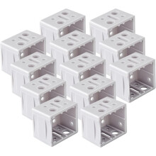 12 Pack 1 Inch Blind Brackets, Vertical Blind Bracket Box Mounting Bracket Window Blinds Headrail Brackets