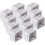 12 Pack 1 Inch Blind Brackets, Vertical Blind Bracket Box Mounting Bracket Window Blinds Headrail Brackets 1