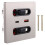 12w Universal Wall Panel Socket with Usb-A Usb-C Retractable Charging Cable, Mobile Phone Tablet Charging Type C Outlet 5