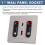 12w Universal Wall Panel Socket with Usb-A Usb-C Retractable Charging Cable, Mobile Phone Tablet Charging Type C Outlet 10