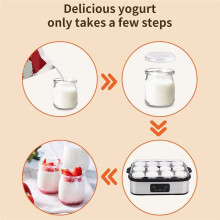 Electric Yogurt Maker Machine 0-48h Timer Automatic Yogurt Making Machine Constant Temperature with 12 Pcs Cups US