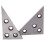 Solid Angle Plate Set 30-60-90 Degree & 45-45-90 Degree, Triangle Angle Block Hardened Steel with Precision Ground Angle 4