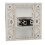 Audio RCA Phono Wall Faceplate Pass Through Coupler No Soldering White 2