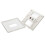 Audio RCA Phono Wall Faceplate Pass Through Coupler No Soldering White 3