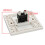 Audio RCA Phono Wall Faceplate Pass Through Coupler No Soldering White 4