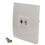 Audio RCA Phono Wall Faceplate Pass Through Coupler No Soldering White 5