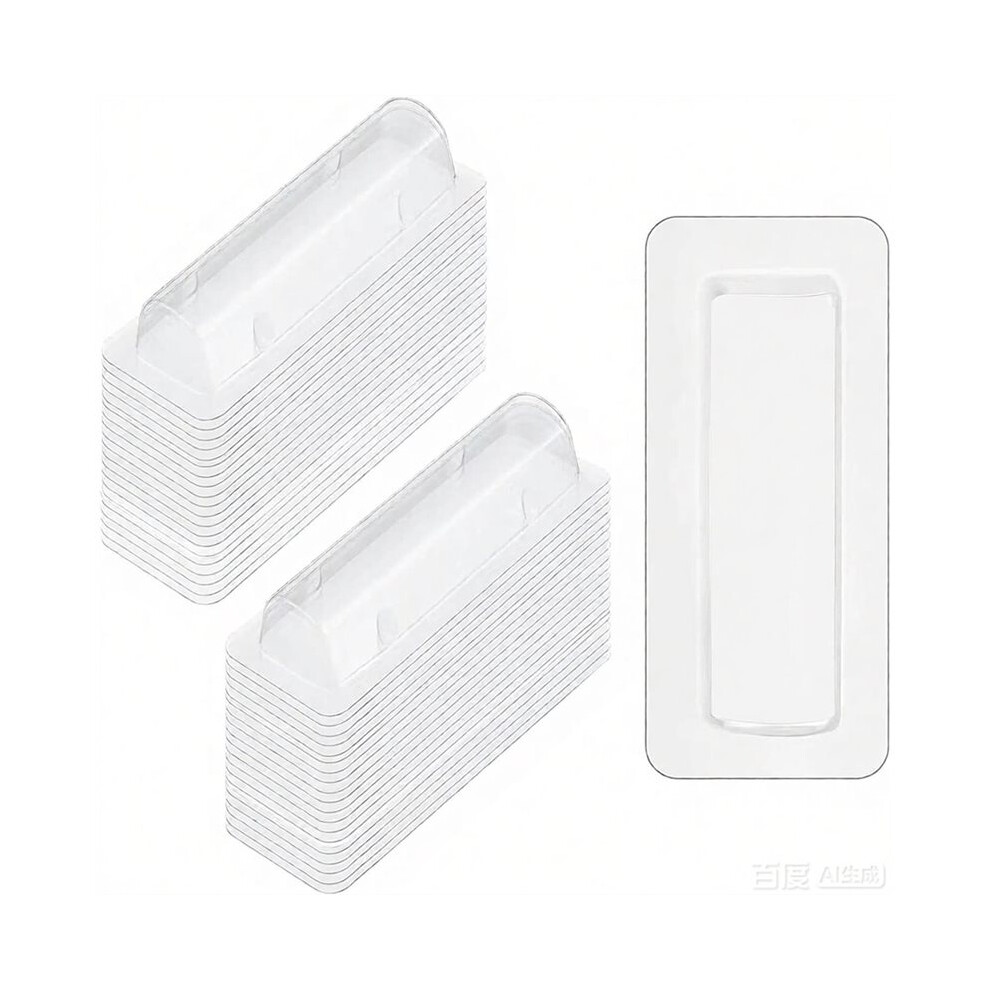 Tauoh 60 Pcs Lip Balm Pouches Plastic Money Holderclear Lipstick Holder Clear Plastic Domes For Card Diy With Double Side Tape